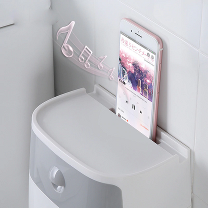 Wall-Mount Waterproof Toilet Paper Holder